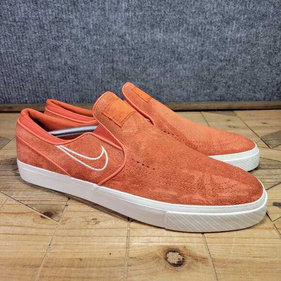Nike Zoom Stefan Janoski Mens 13  Slip Orange 833564-800 Skateboarding Sneakers - Picture 1 of 12